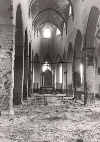 C. E. Kirchhoffi foto Niguliste kirikust pärast pommitamist 1944. aasta märtsis. Foto: Viivi Baladi erakogu (avaldatud ajalehes "Eesti Kirik")
